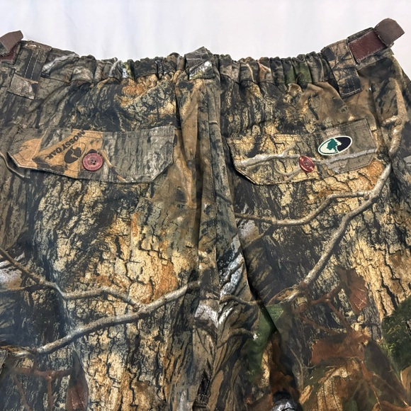 Mossy Oak men’s camo cargo pants with elastic waist and velcro - Picture 4 of 6